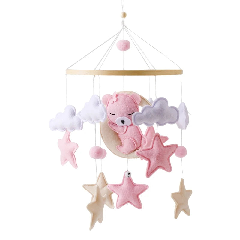 Mobile Musical en Bois pour Lit Bébé