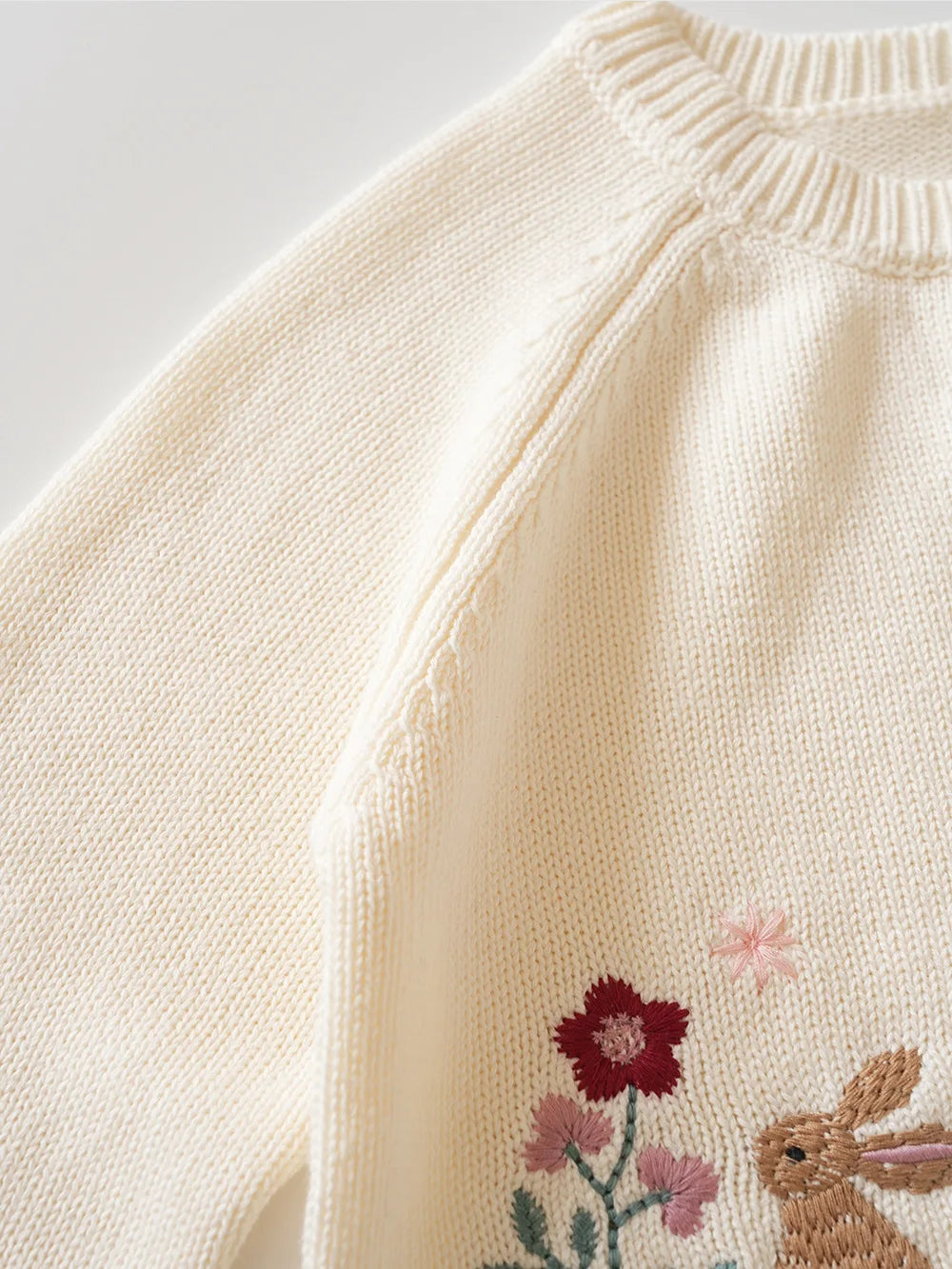 Cardigan Fille Brodé Motif Champignon