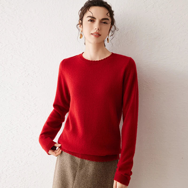 Pull Femme 100% Cachemire Basique