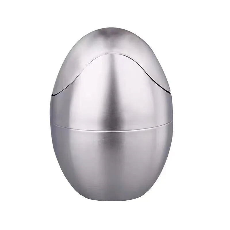 Countertop Trash Can – Brushed Steel, 1.5 L