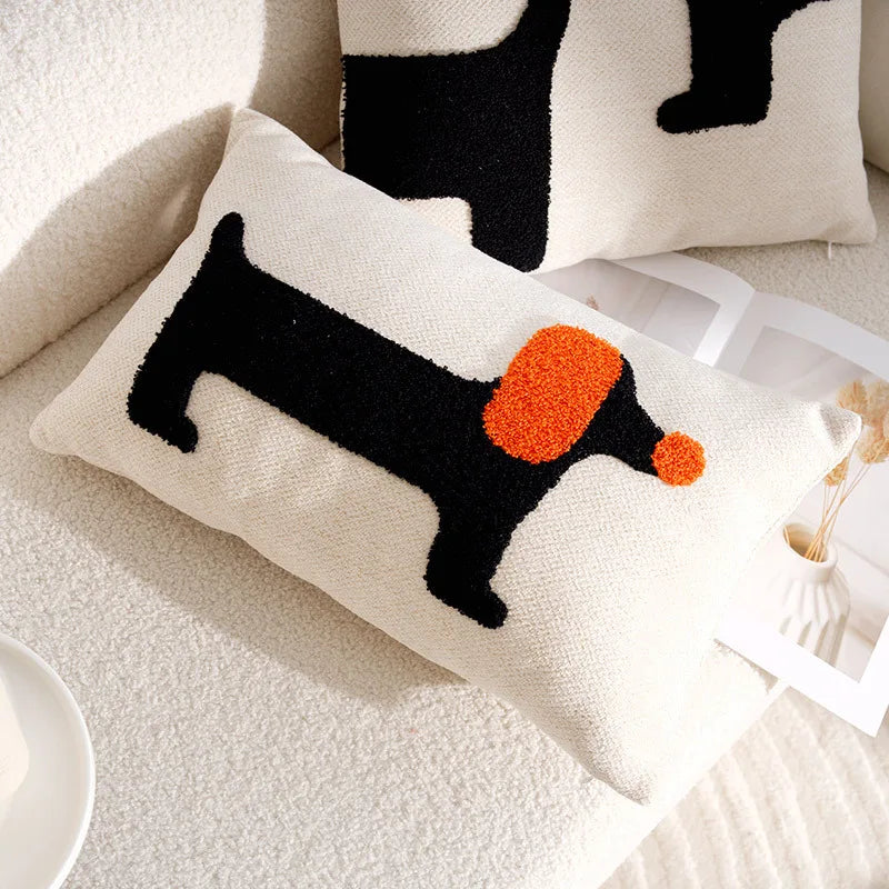 Housse de Coussin Chien Patchwork - Décoration Chambre Enfant