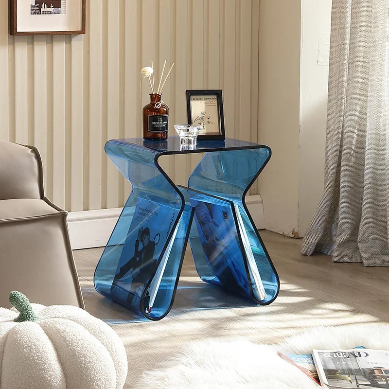 Table Basse en Acrylique Transparent - Design Épuré