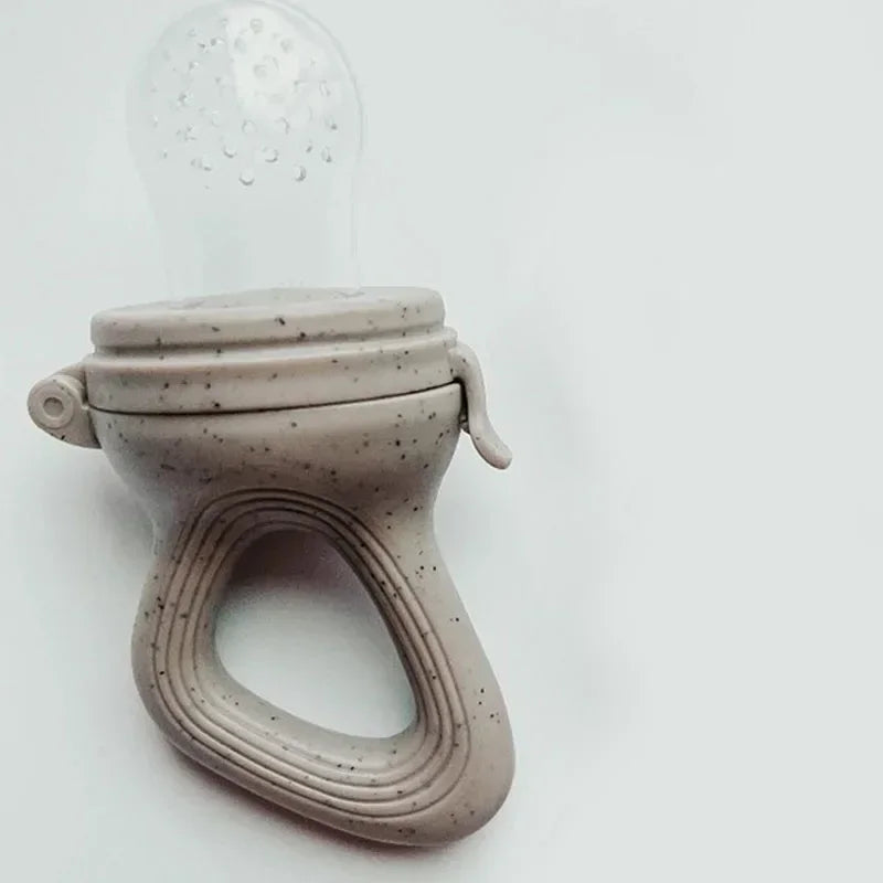 Grignoteuse en Silicone pour Bébé avec Couvercle