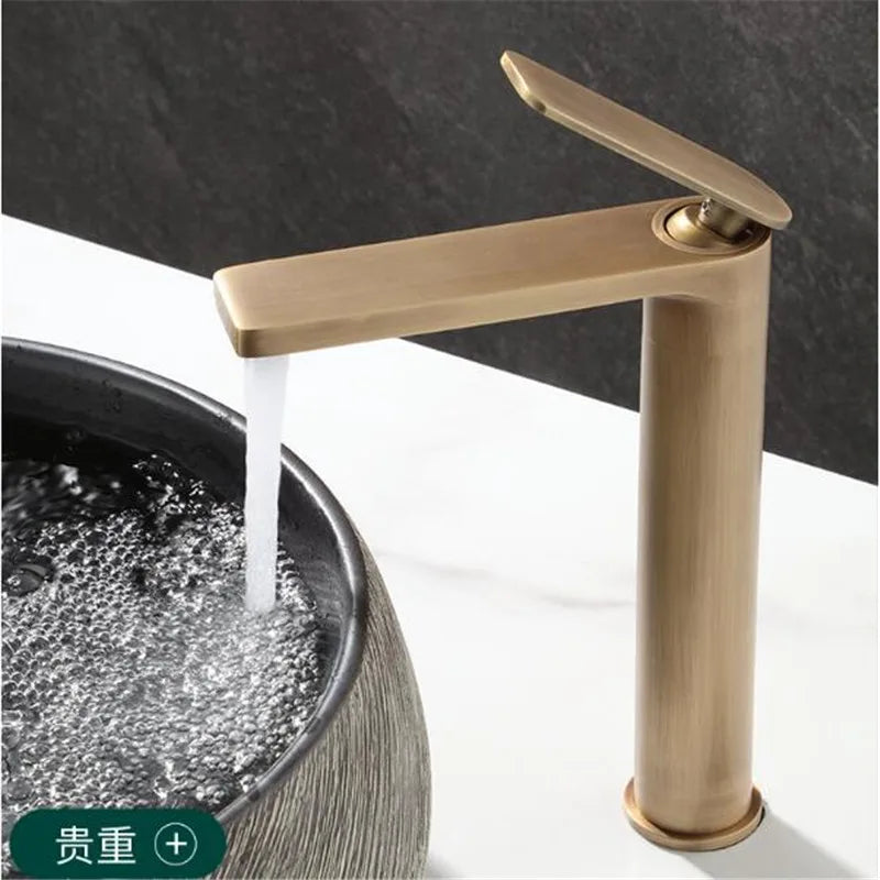 Robinet de Lavabo Bronze Antique Style Classique