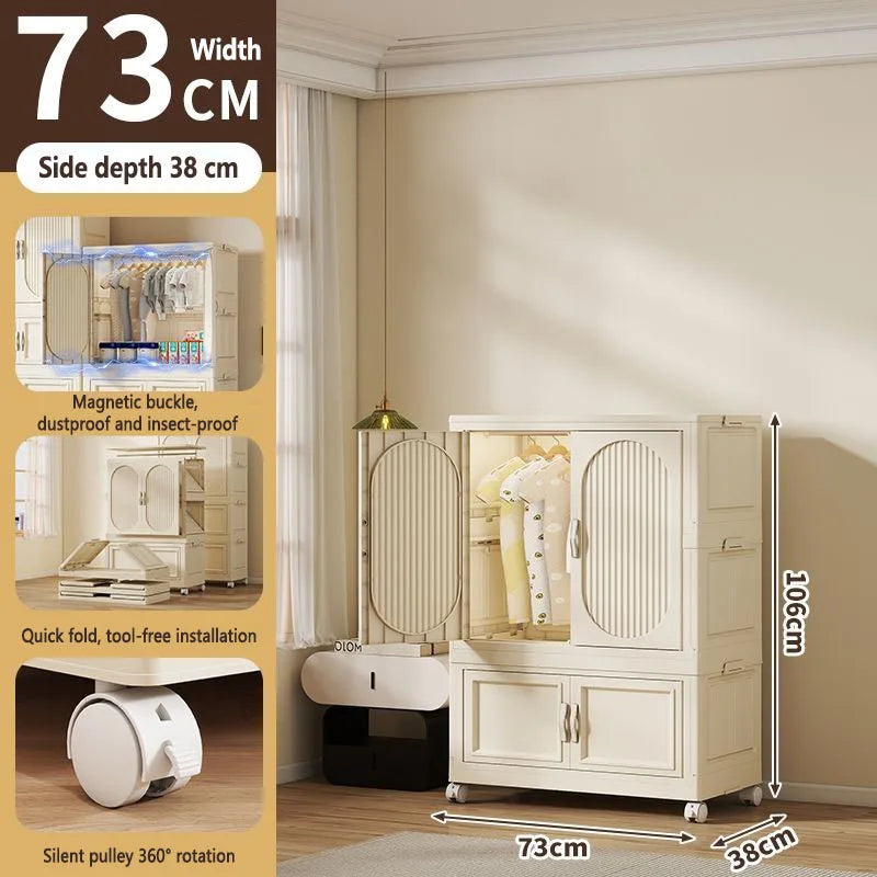 Armoire Pliable Enfant pour Vêtements et Jouets