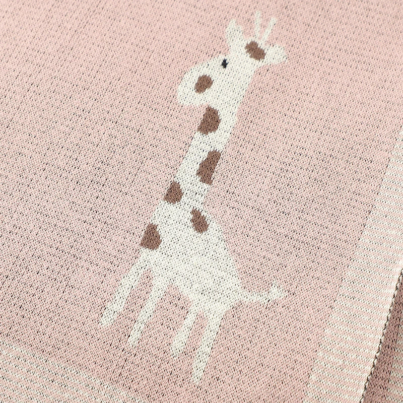 Couverture Bébé Tricotée en Coton Douce