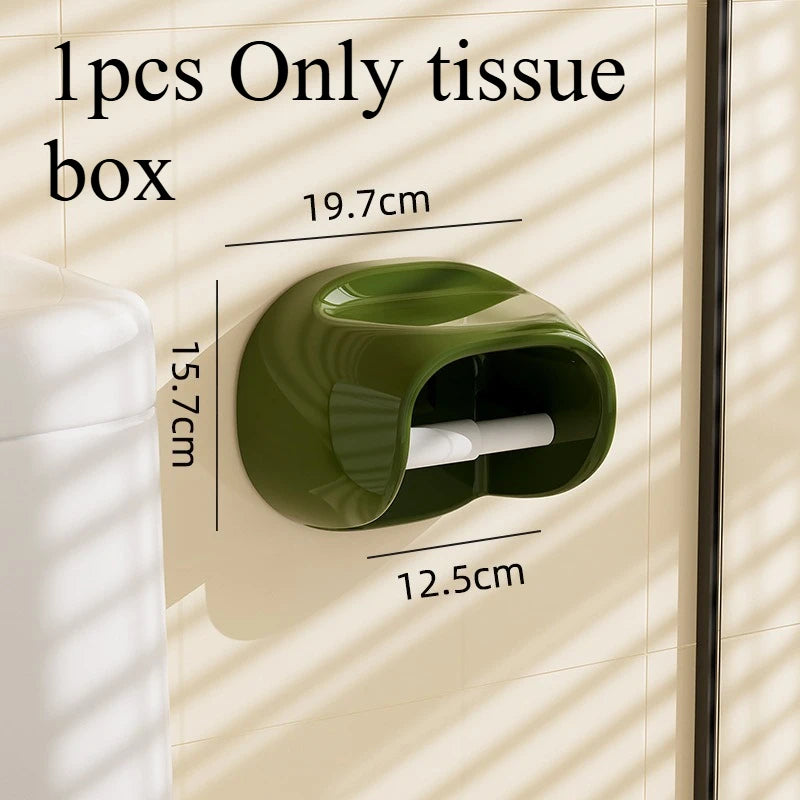 Wall-Mounted Tissue Box – No-Drill Bathroom Storage