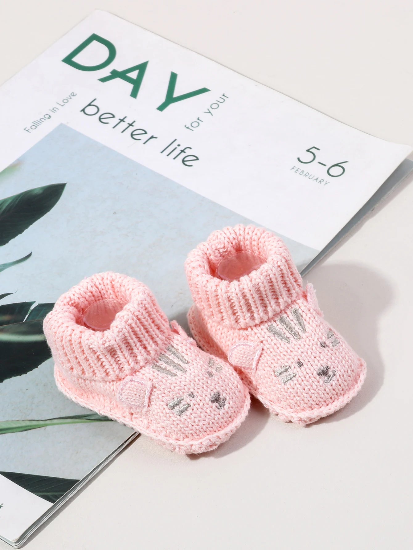 Chaussons Bébé Tricotés Motif Cartoon 0-3 Mois