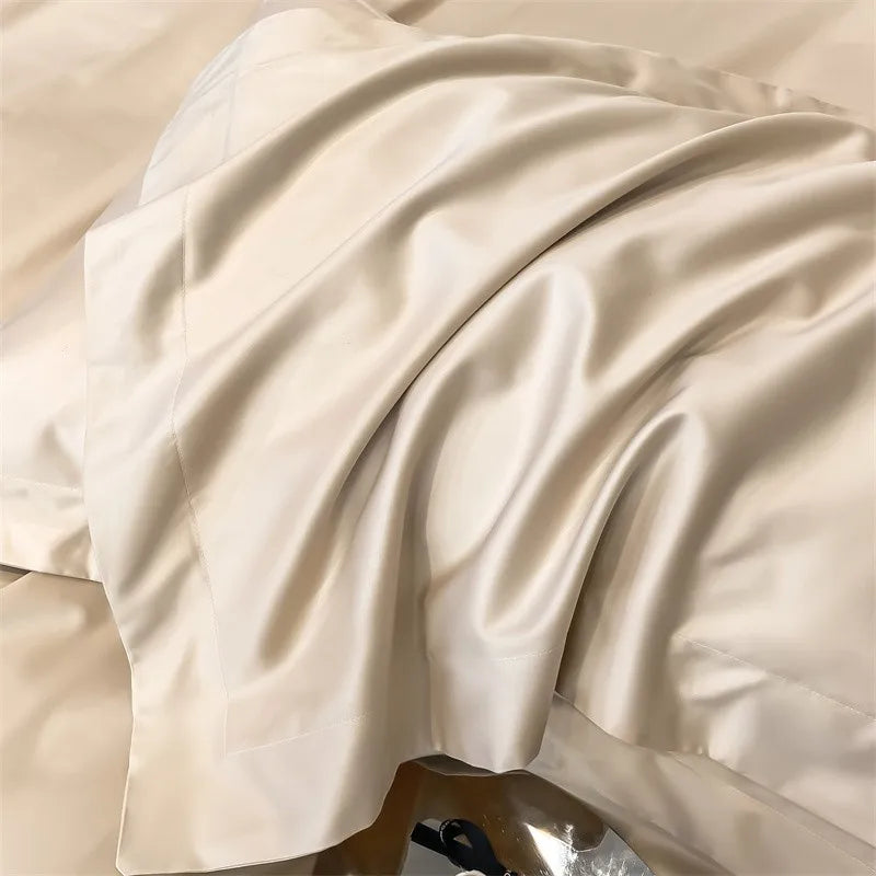 Parure de Lit Coton Égyptien 1000TC Ultra Douce 4 Pièces