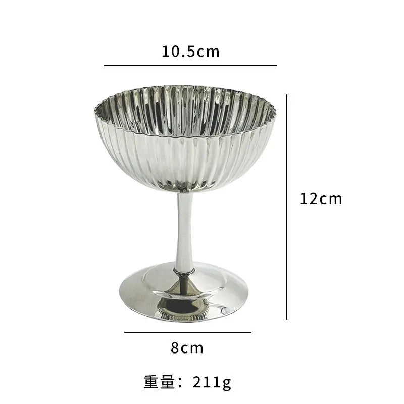 Stainless Steel Dessert Cup – Ice Cream & Snack Bowl
