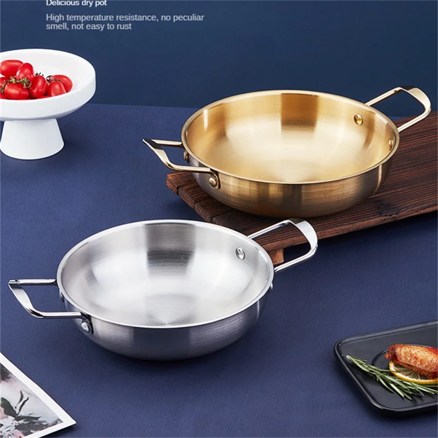 Casserole en Acier Inoxydable avec Poignée pour Paella