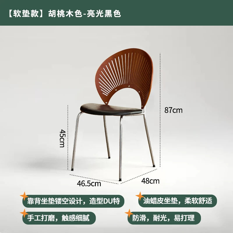 Chaise de Salle à Manger en Acier Inoxydable