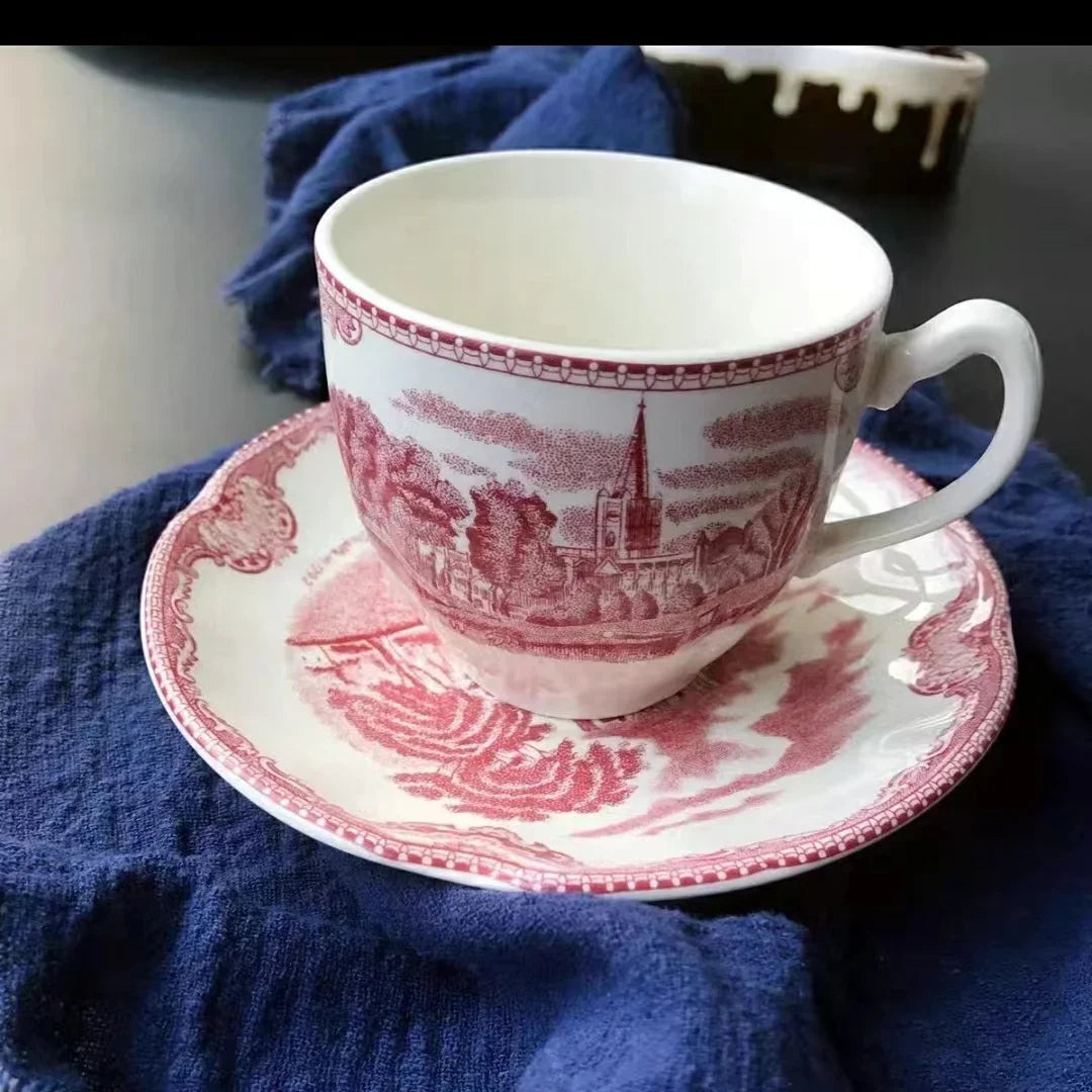 Assiette en Céramique Motif Château Bleu Palace