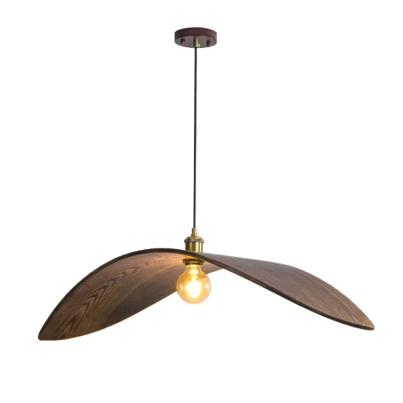 Suspension Bois de Noyer Wabi-Sabi - Style Zen Japonais