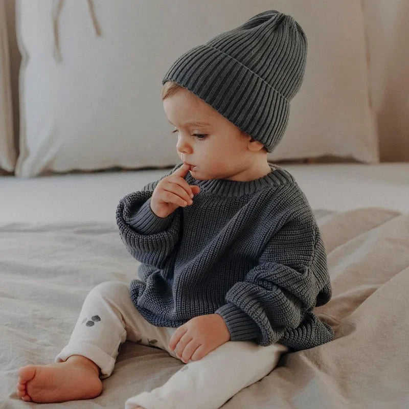 Pull Bébé Tricoté Épais Hiver