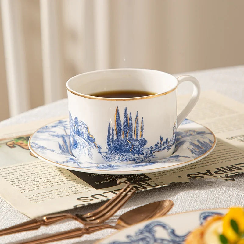 Tasse à Café Turc en Céramique avec Soucoupe