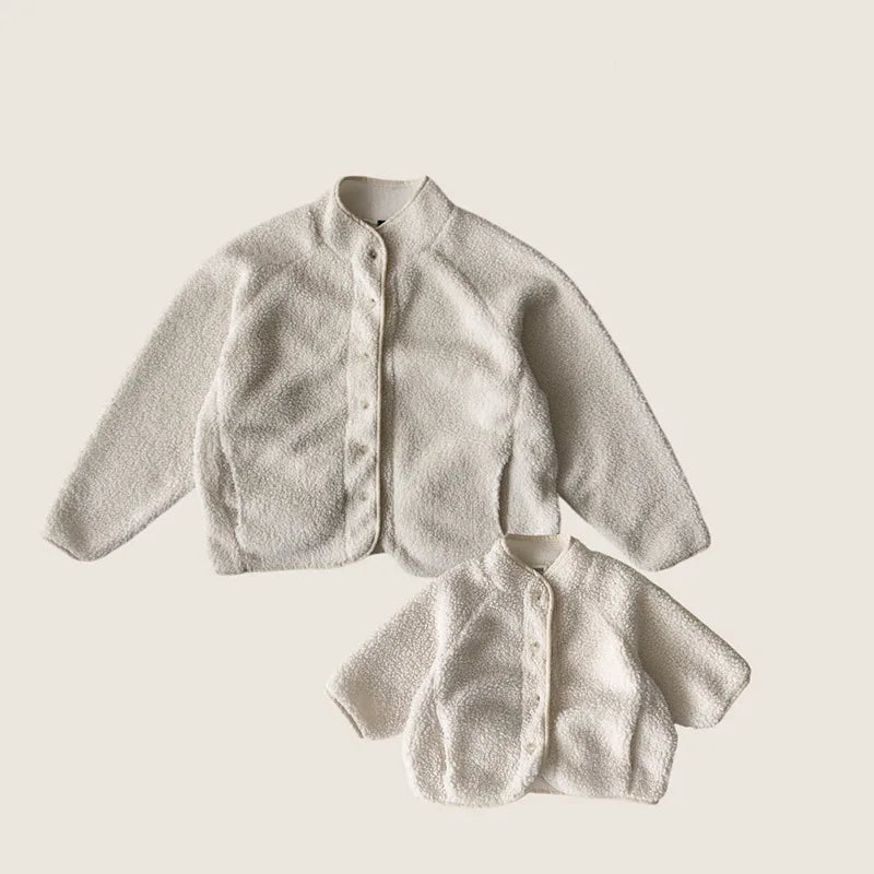 Manteau Enfant Matelassé Uni Style Coréen