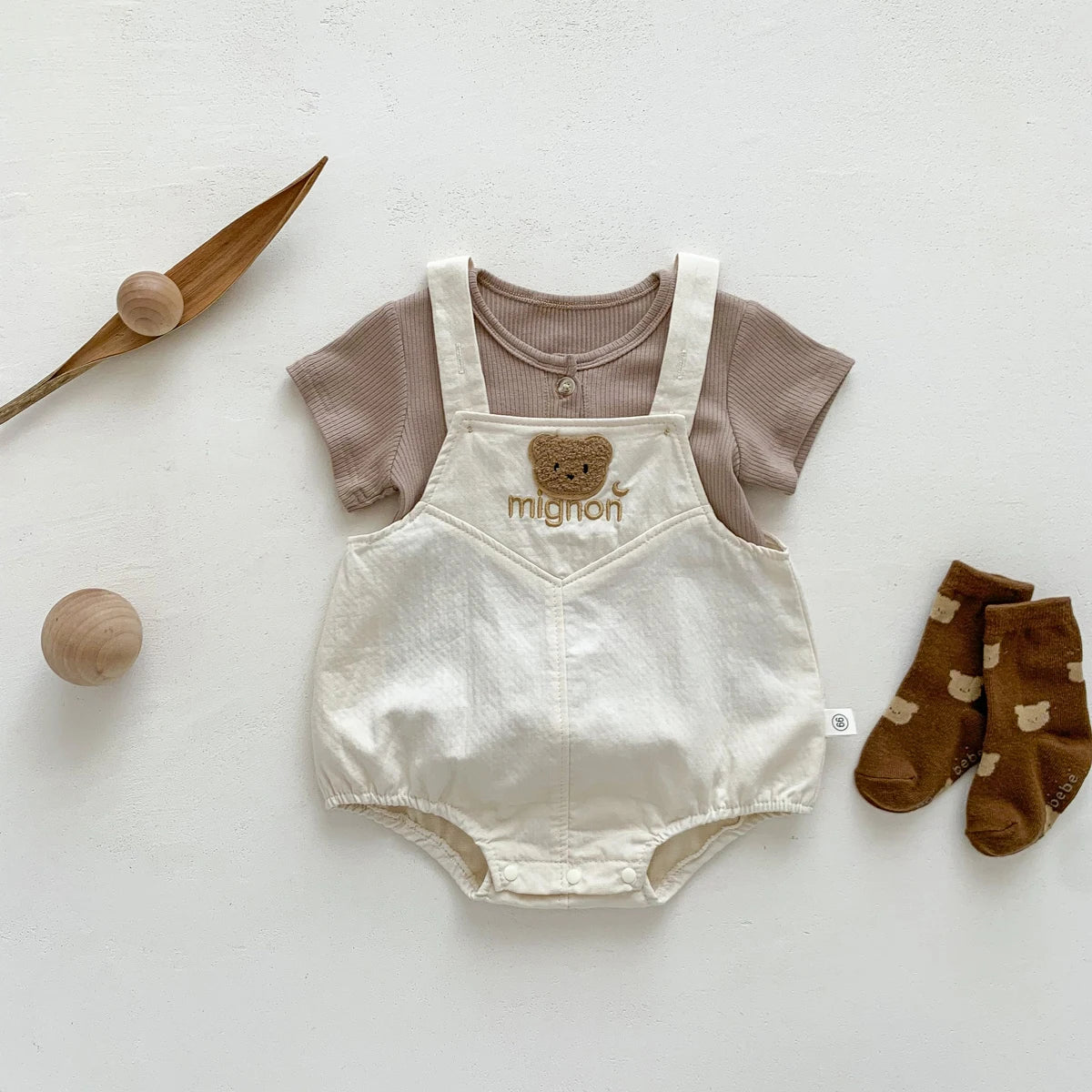 Salopette Bébé Motif Ourson Été