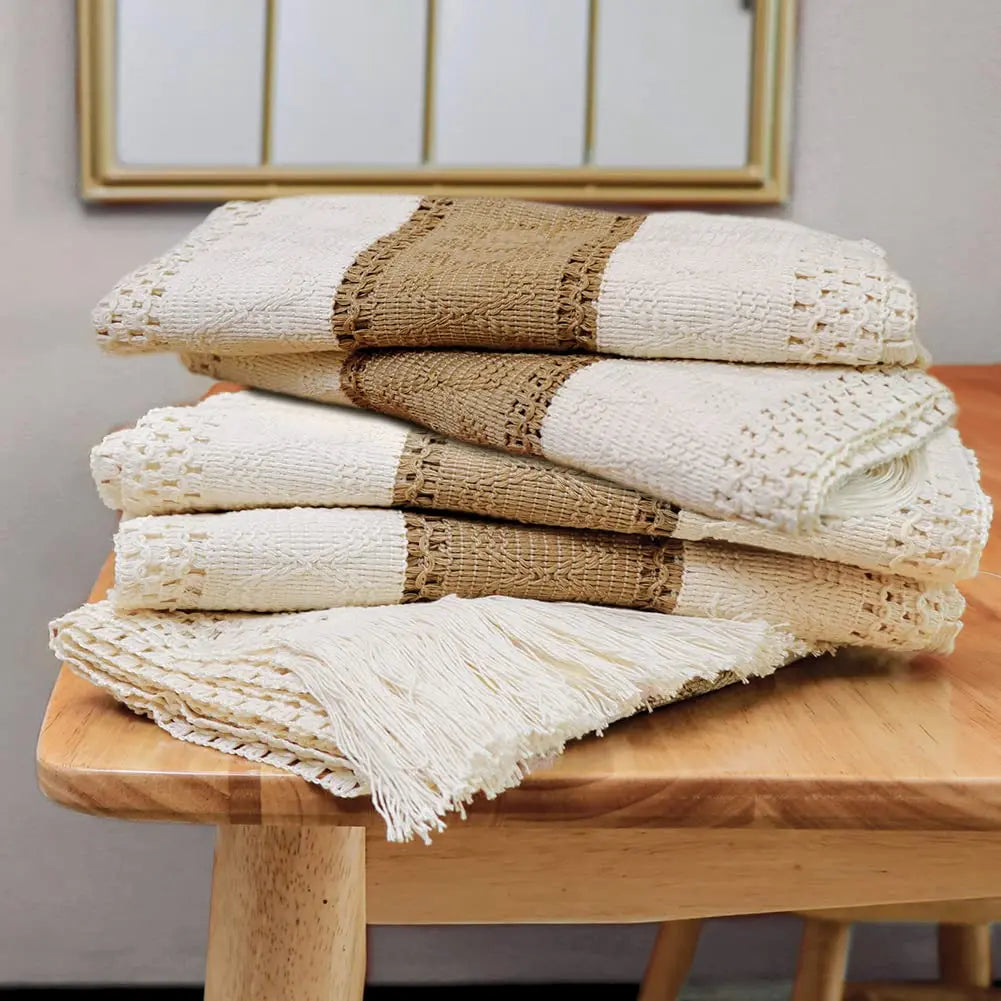 Chemin de Table en Toile de Jute Style Campagne