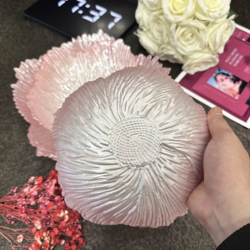 Plateau Fleur en Verre pour Bijoux et Collations