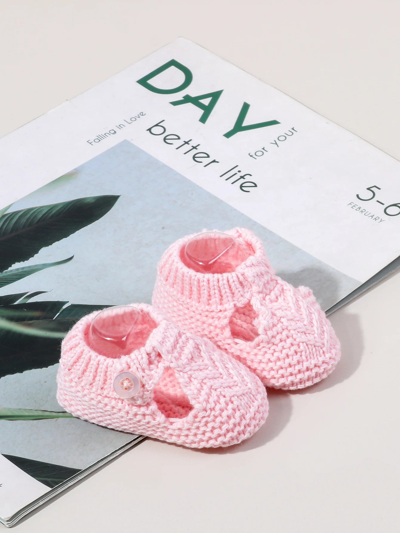Chaussons Bébé Tricotés Motif Cartoon 0-3 Mois