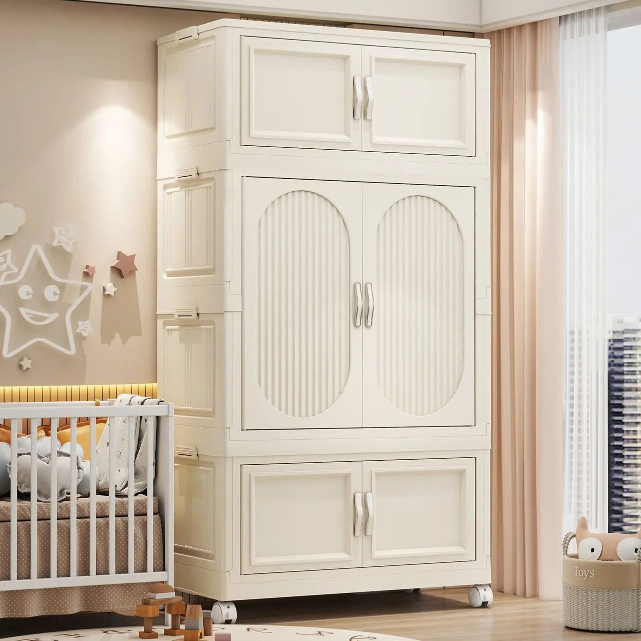 Armoire Pliable Enfant pour Vêtements et Jouets