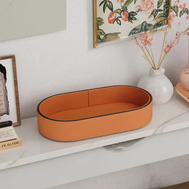 Boîte de Rangement en Cuir PU pour Bijoux et Accessoires