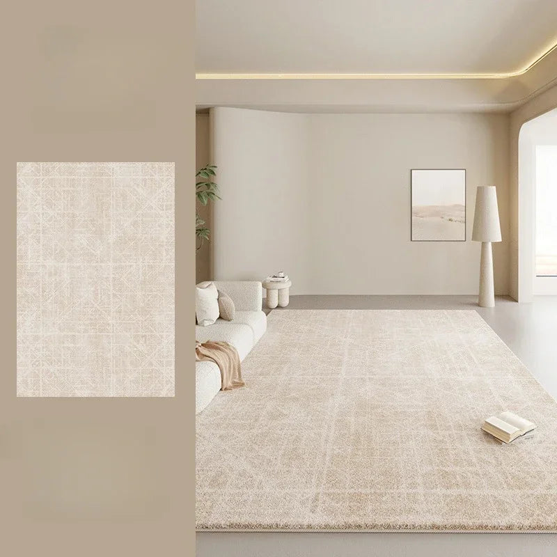 Tapis Léger Luxe Grande Surface Peluche Antidérapant