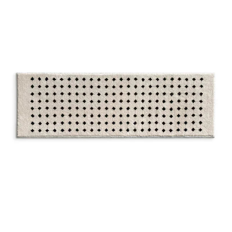 Tapis de Chevet Minimaliste à Rayures - Doux et Antidérapant