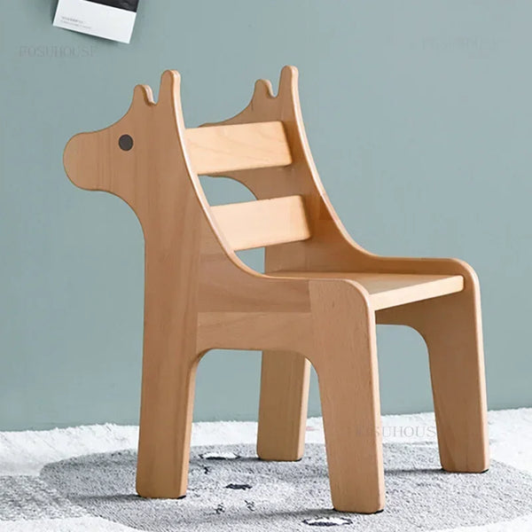 Chaise Enfant Nordique en Bois Massif