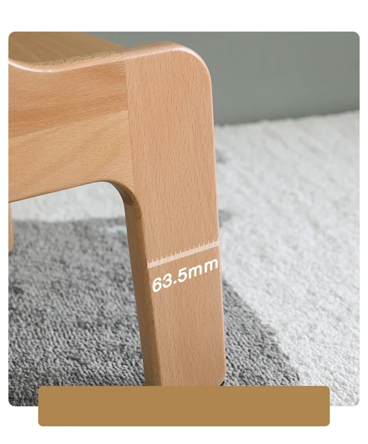 Chaise Enfant Nordique en Bois Massif