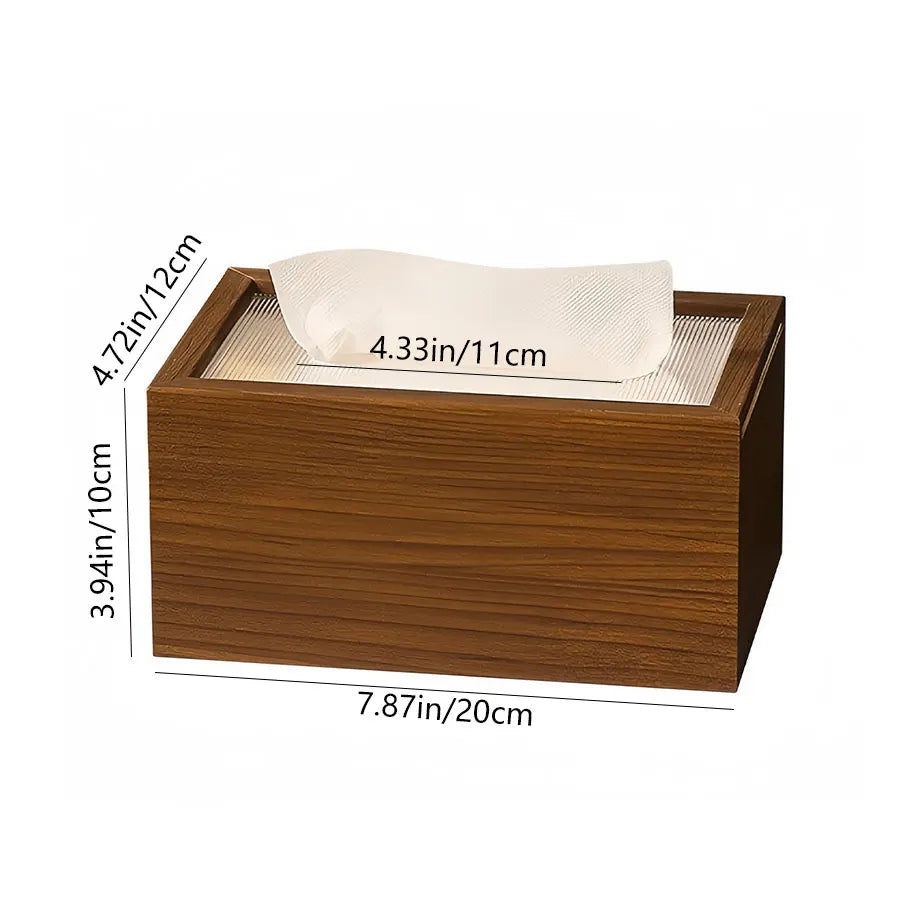 Boîte à Mouchoirs en Bois Design Minimaliste