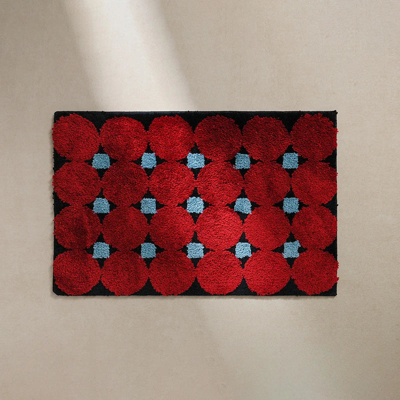 Tapis de Bain Antidérapant Rétro - Absorbant et Moelleux