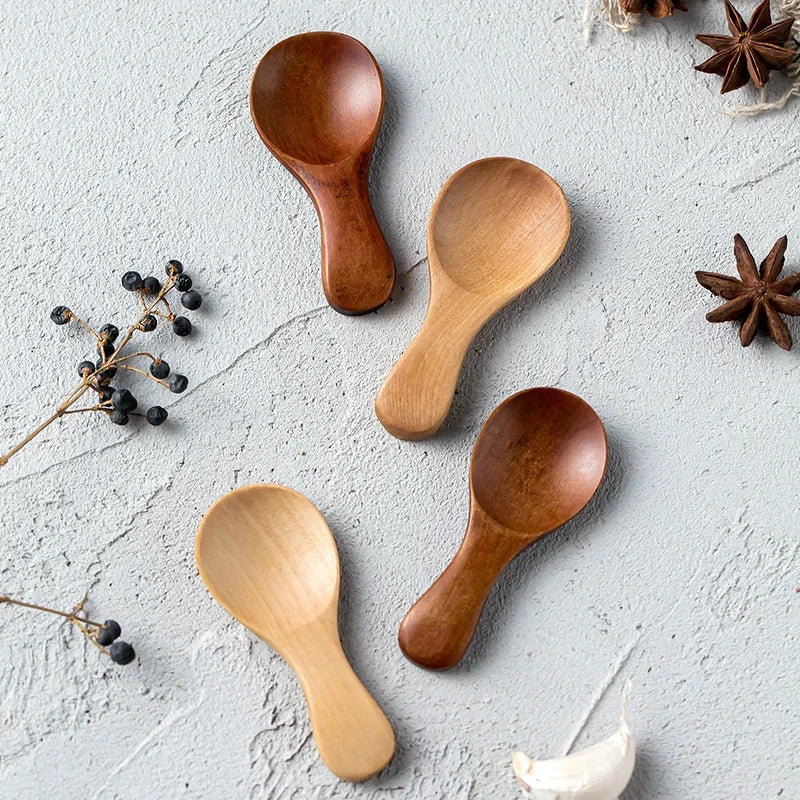 Petites Cuillères en Bois pour Épices et Condiments