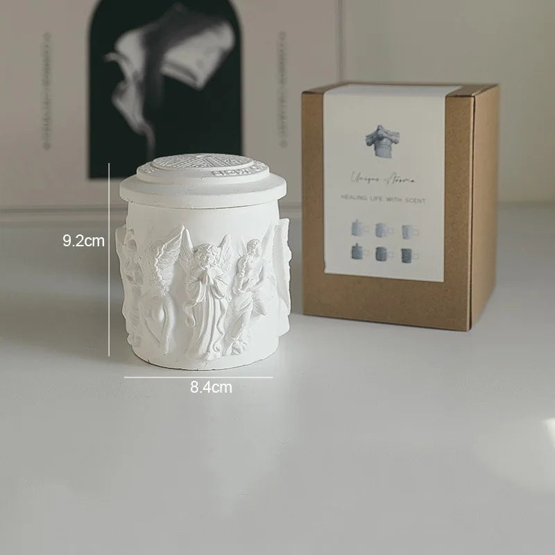 Bougie Parfumée Sculpture en Plâtre