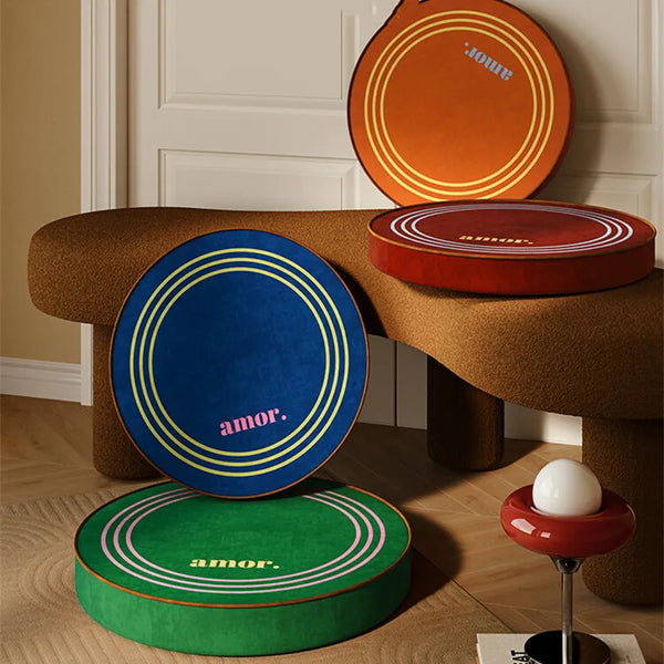 Coussin de Sol Rond pour Méditation et Yoga