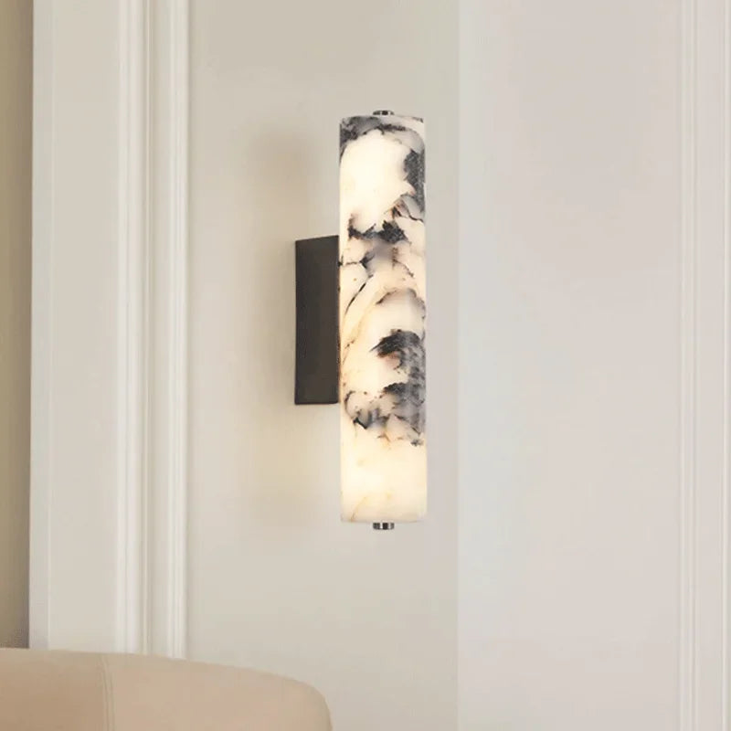 Applique Murale Marbre Noir Style Italien Léger Luxe