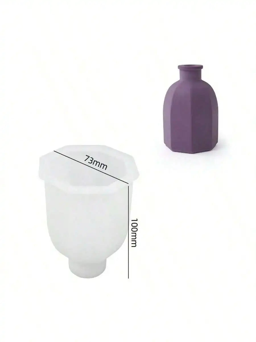Moule en Silicone pour Bougie et Résine - Forme Irrégulière avec Couvercle