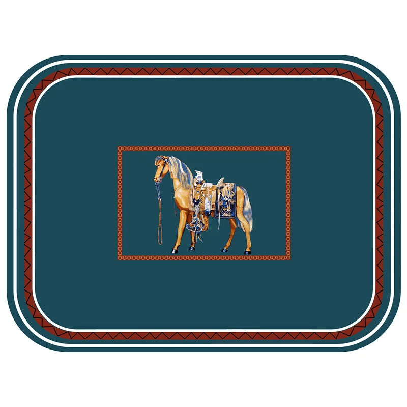 Set de Table Nordique en Cuir Synthétique - Imperméable