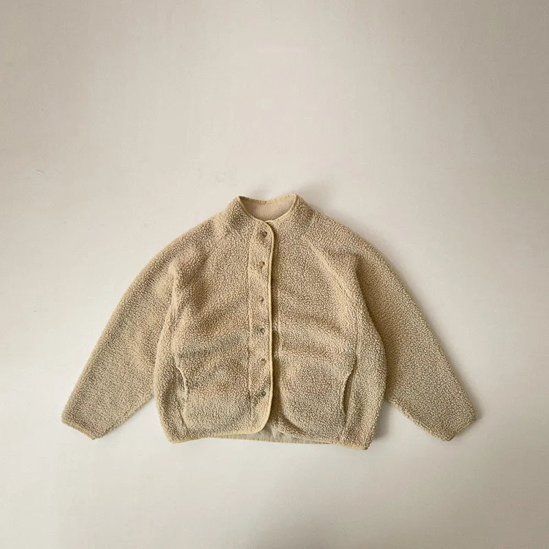Manteau Enfant Matelassé Uni Style Coréen
