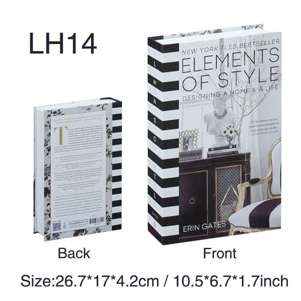Ensemble Livres Décoratifs Factices Pliables Style Nordique