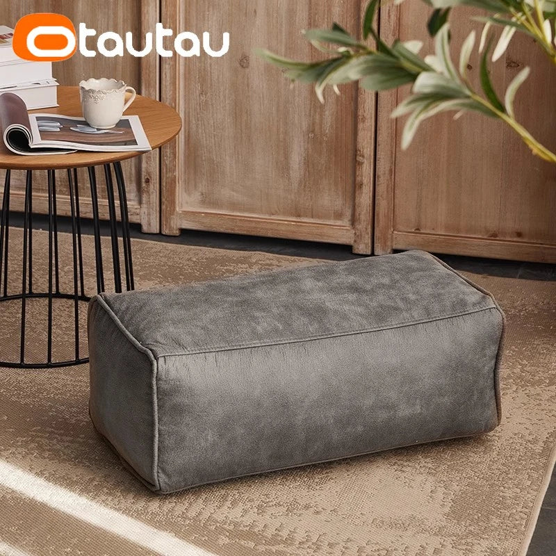 Housse de Pouf Ottoman Simili Cuir - Sans Garnissage