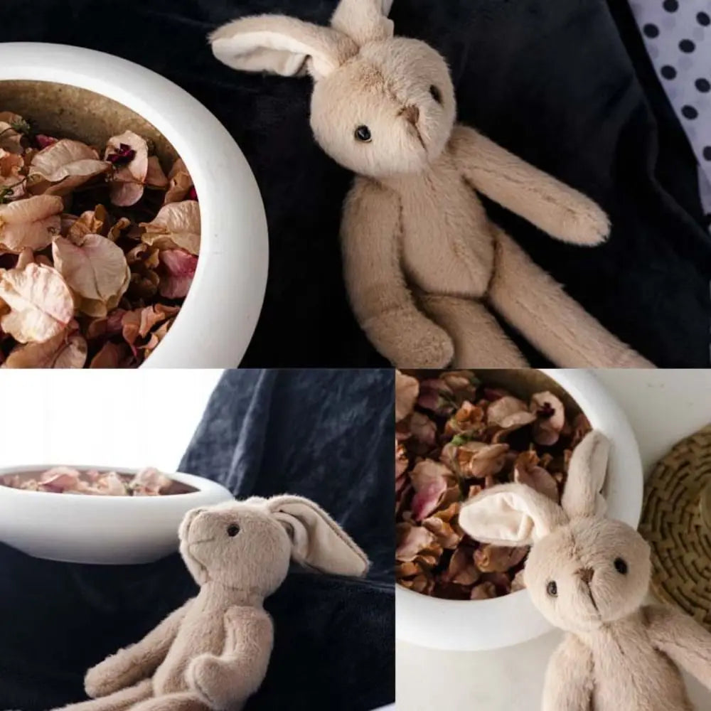 Peluche Lapin Longues Oreilles avec Écharpe