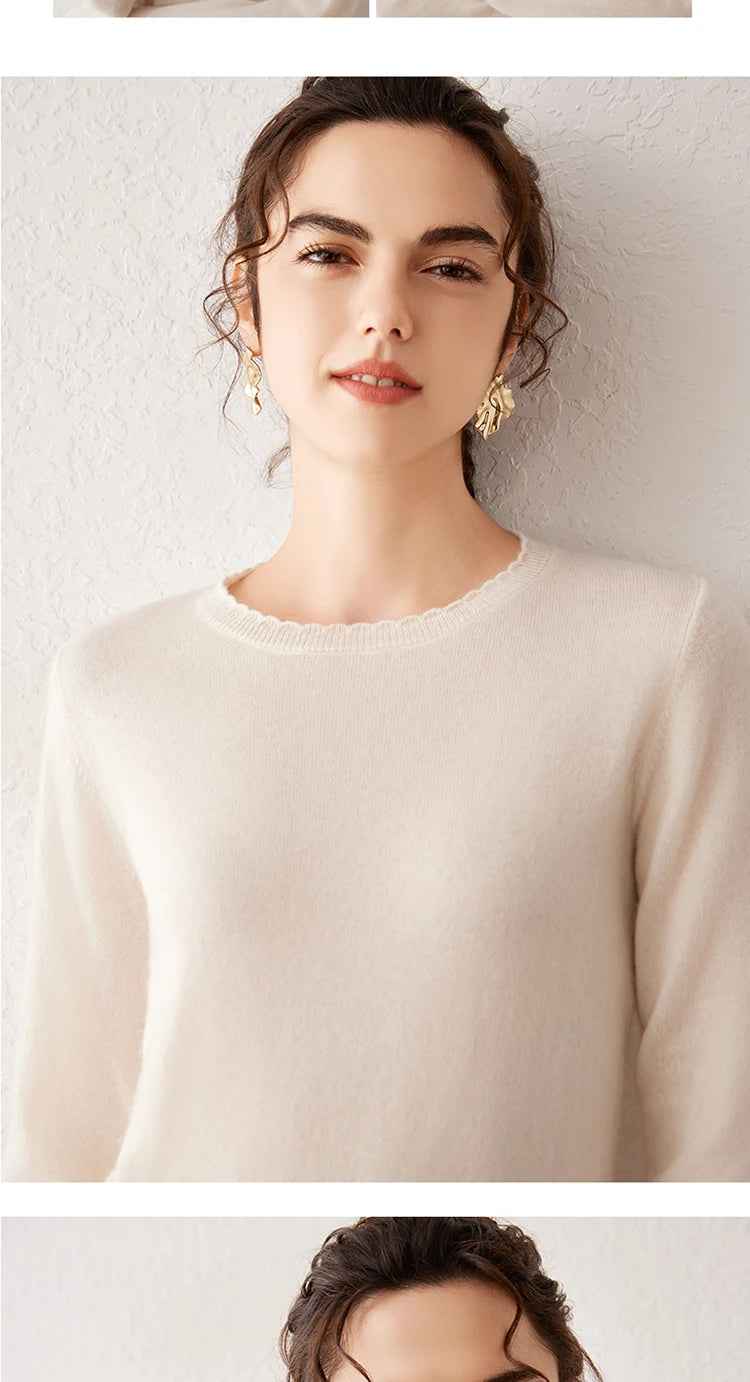 Pull Femme 100% Cachemire Basique