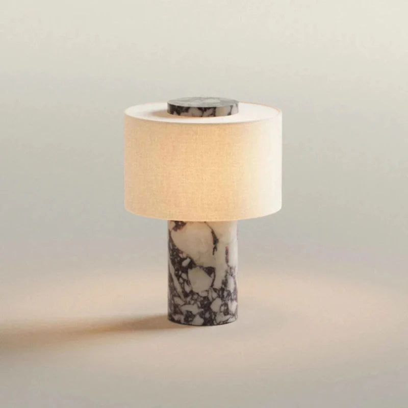 Lampe de Table LED Rechargeable Effet Marbre Vintage Japonais