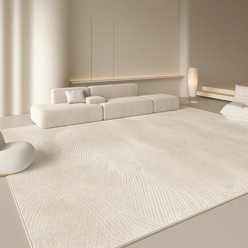 Tapis Style Japonais Minimaliste Peluche Douce Antidérapant