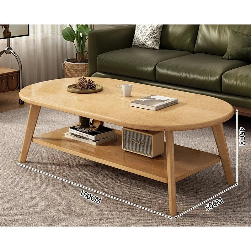 Table Basse Bois Massif - Design Simple et Moderne