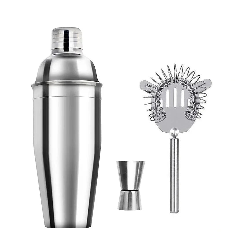 Ensemble Shaker à Cocktail Inox Kit Barman Complet