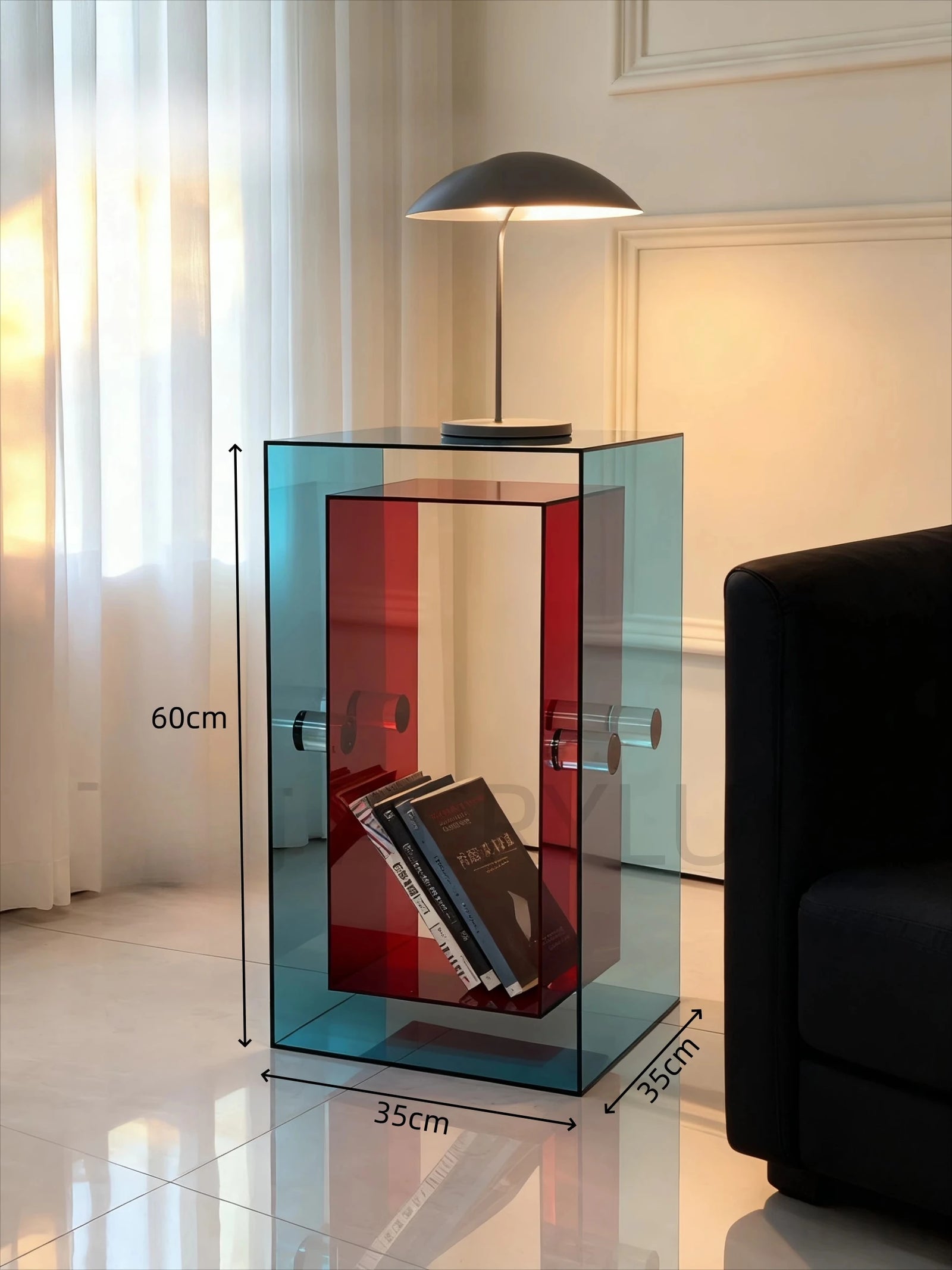 Table d'Appoint en Acrylique - Design Minimaliste