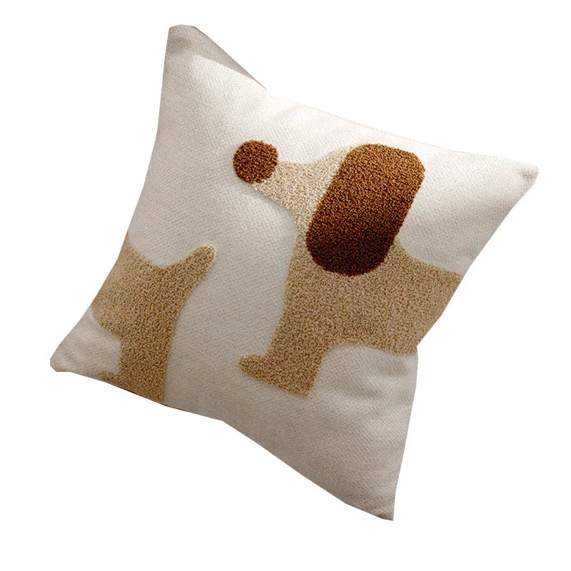 Housse de Coussin Chien Patchwork - Décoration Chambre Enfant